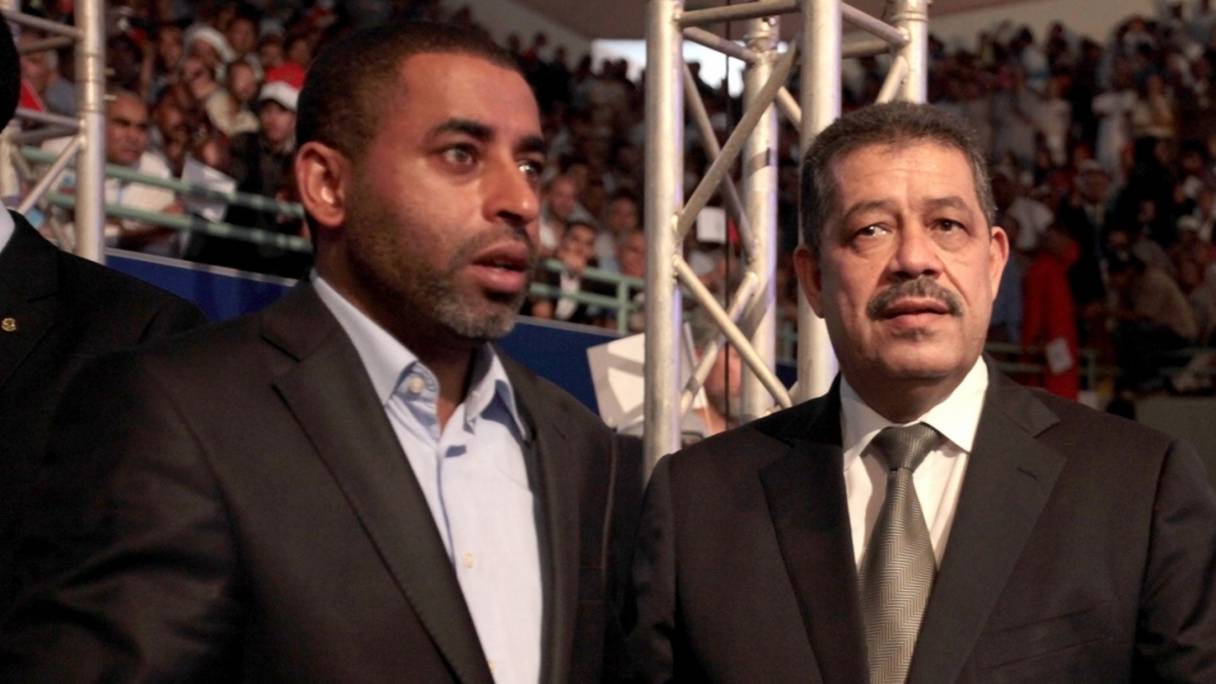 L'ex-patron de la Chabiba Abdelkader El Kihel et Hamid Chabat.
