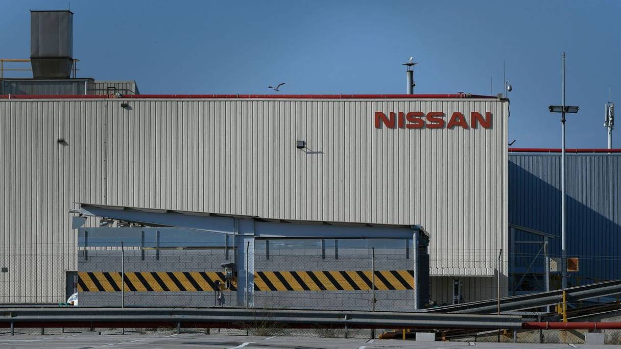 L'usine de montage du constructeur automobile Nissan, à Barcelone, en Catalogne (sud de l'Espagne), risque de fermer, après l'annonce de la suppression de l'ensemble de ses emplois, le 28 mai 2020. 
