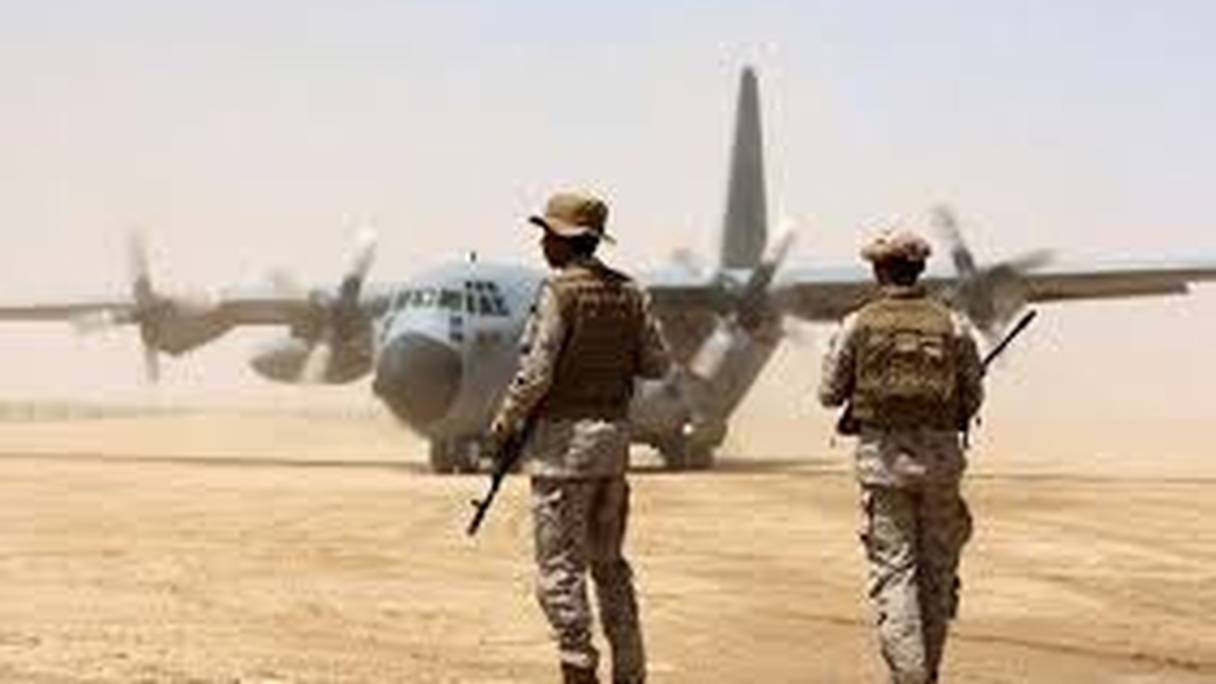 Des soldats de la coalition menée par l'Arabie Saoudite au Yémen.
