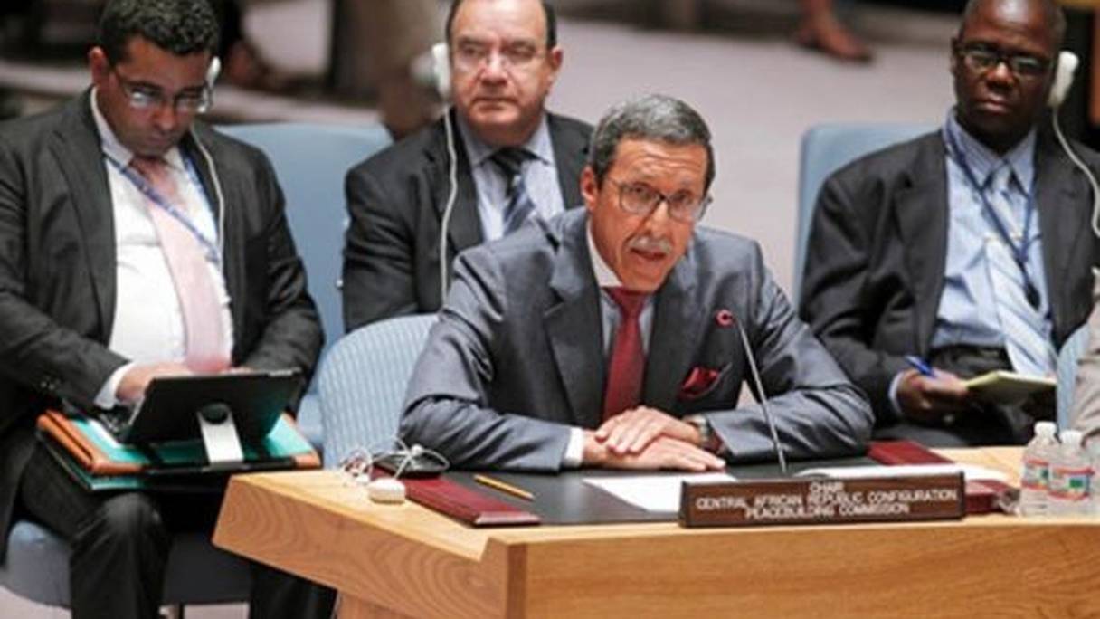 Omar Hilale, ambassadeur du Maroc à l'ONU. 
