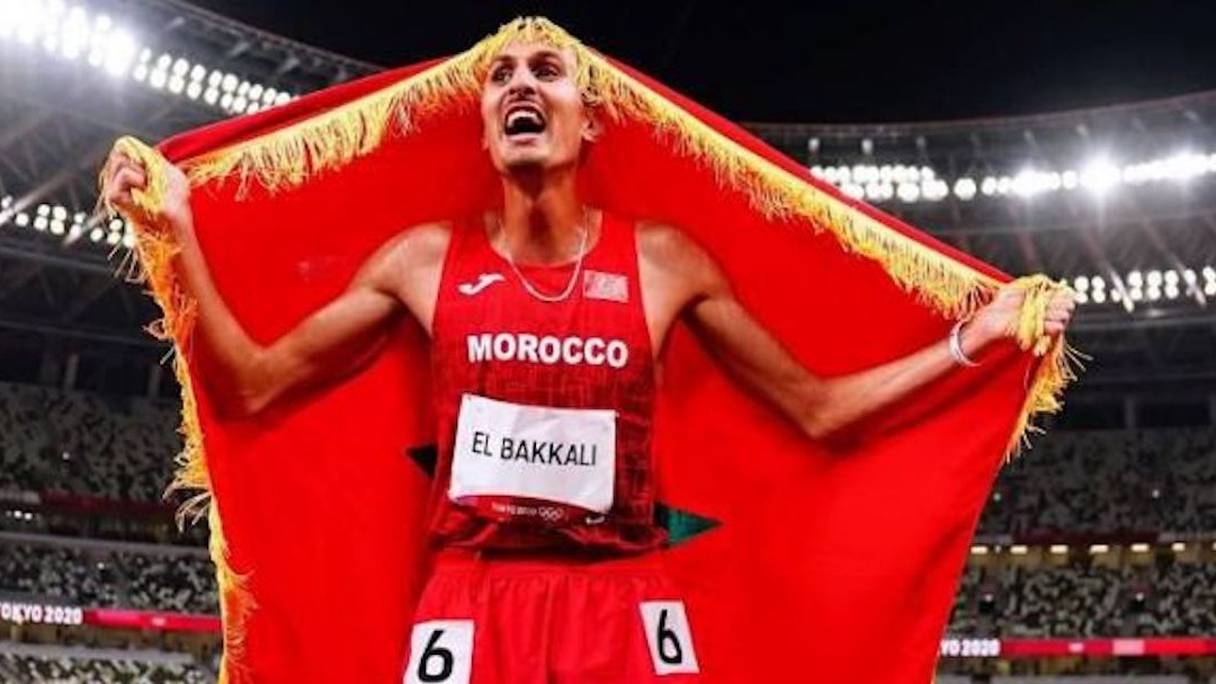 Soufiane El Bakkali, champion olympique du 3000m steeple.
