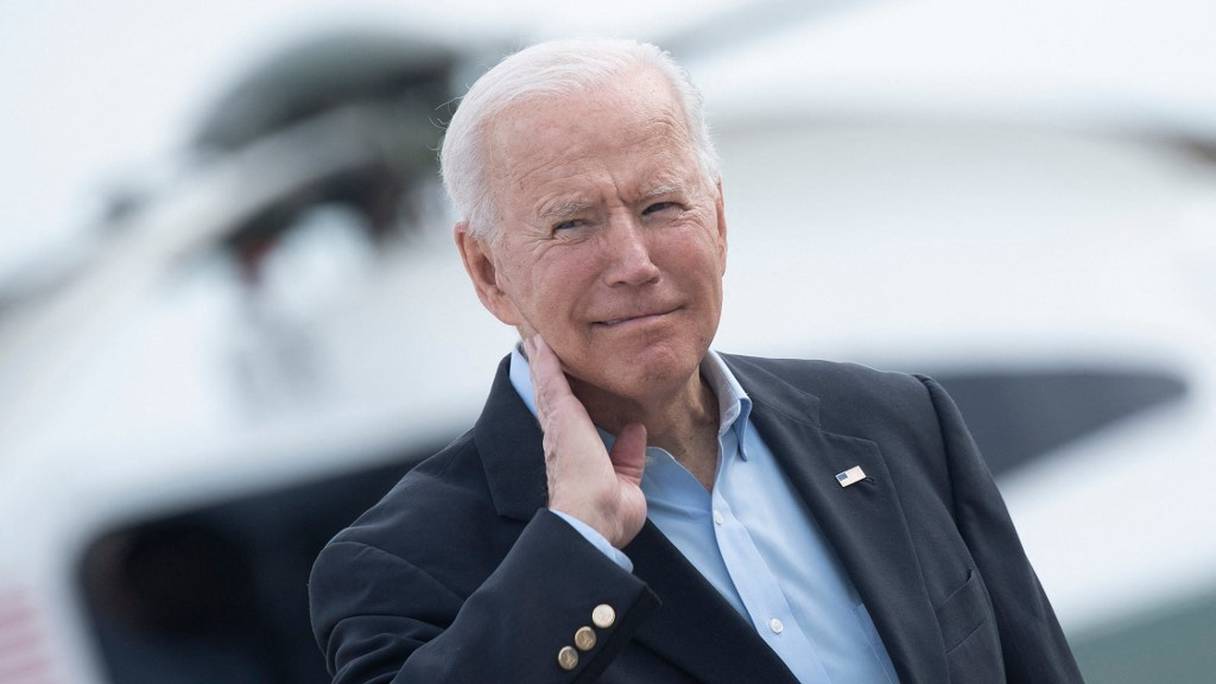Le président américain Joe Biden à la base aérienne d'Andrews, dans le Maryland, le 9 juin 2021. 
