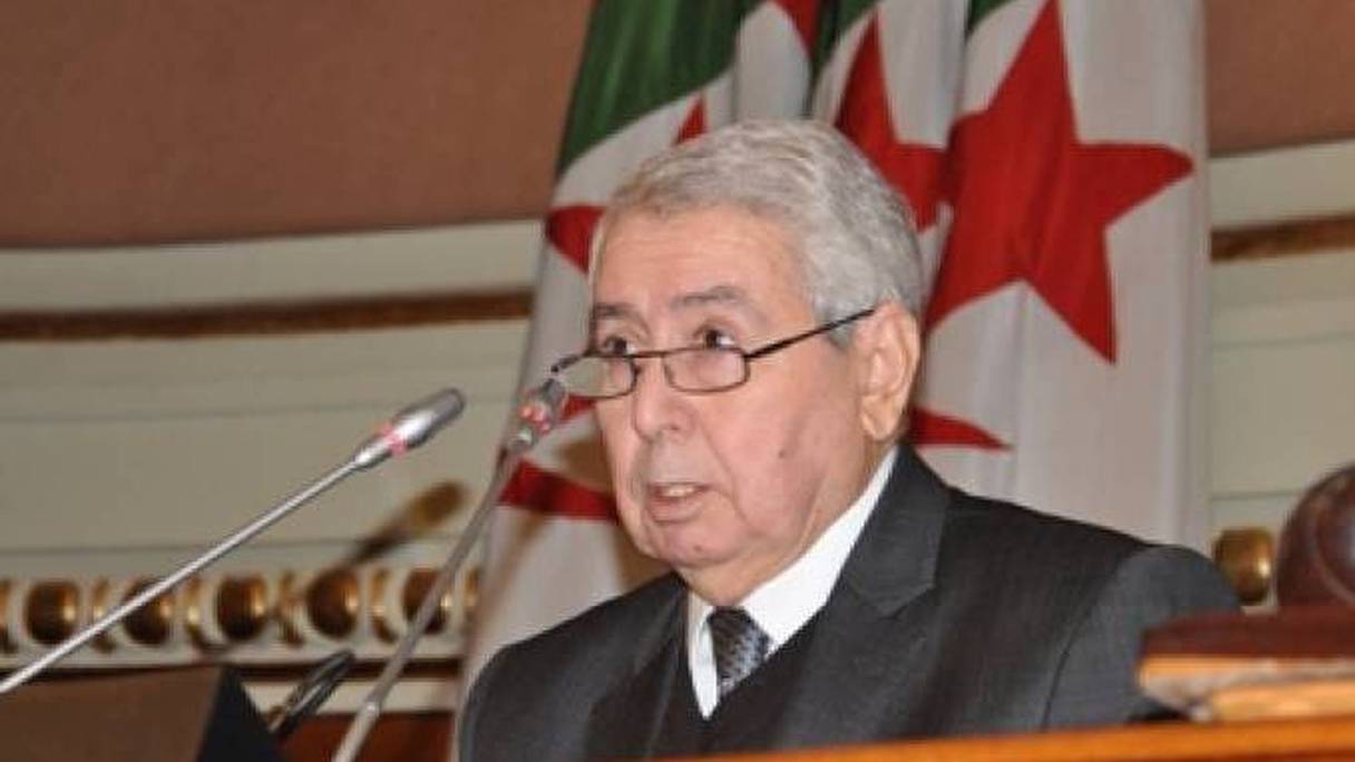 Abdelkader Bensalah, président du Conseil de la Nation (chambre haute du parlement algérien).
