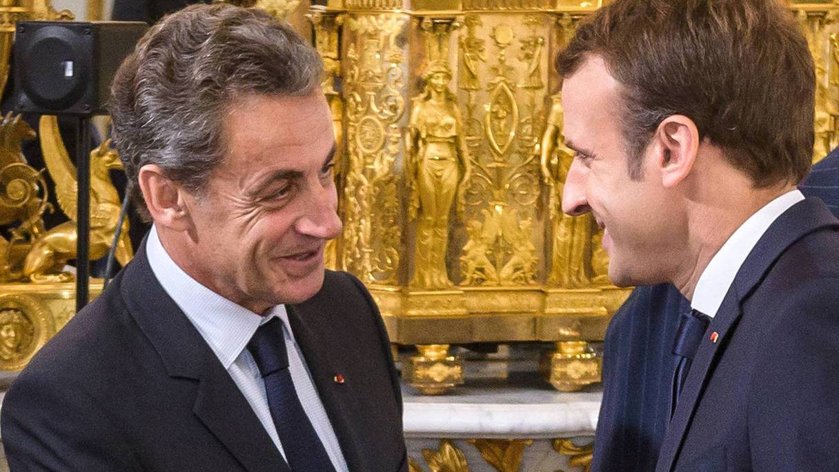 Nicolas Sarkozy et Emmanuel Macron.
