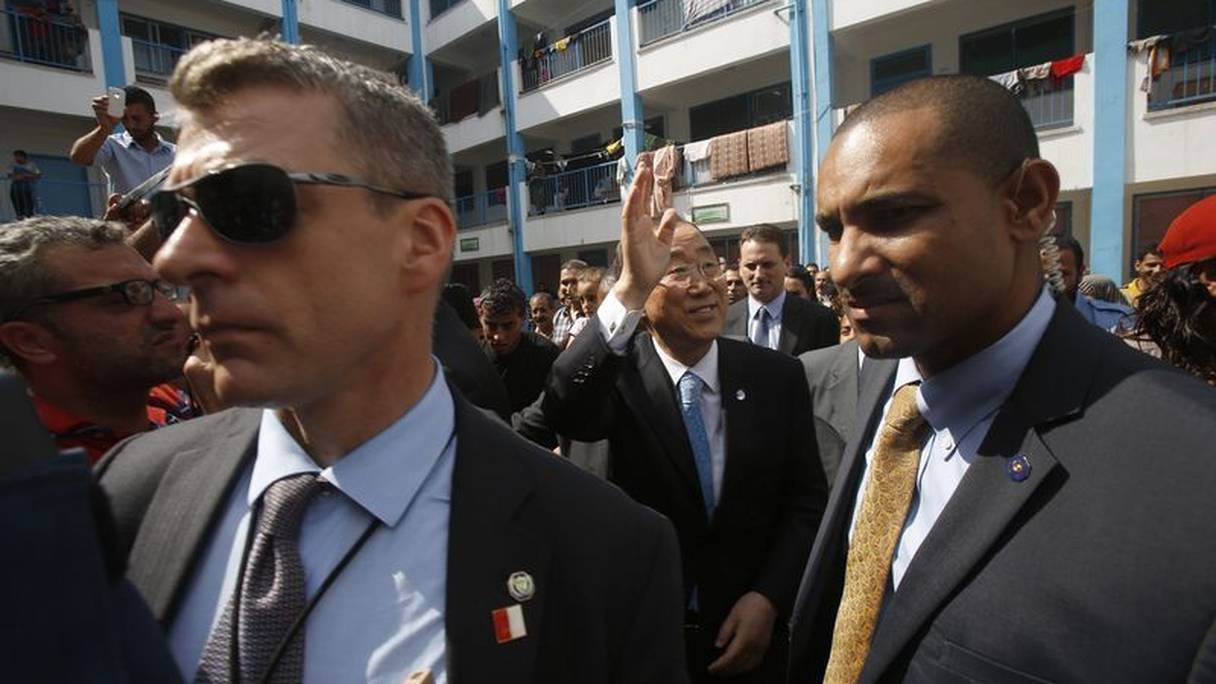 Photos des gardes du corps du SG de l'ONU, Ban Ki-moon. 
