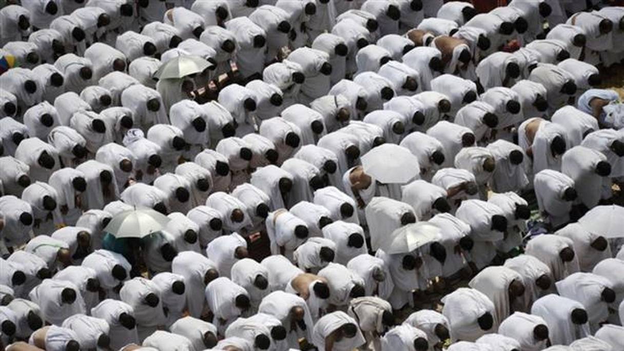 Des musulmans lors du pèlerinage de La Mecque.
