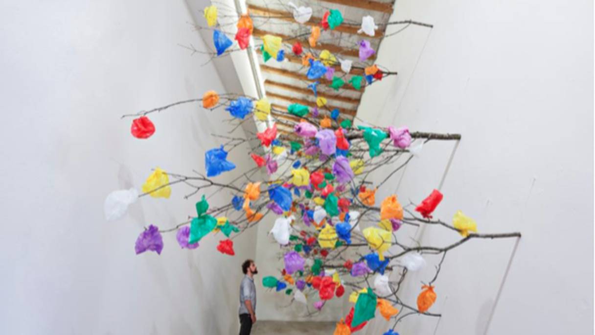 Pascale Marthine Tayou, Plastic Tree, 2014
