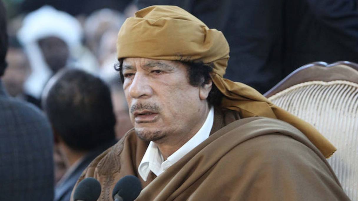 L'ancien guide libyen Mouammar Kadhafi.
