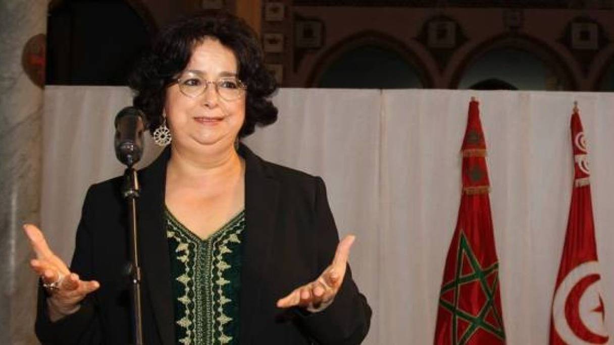 Latifa Akharbach, présidente de la HACA.
