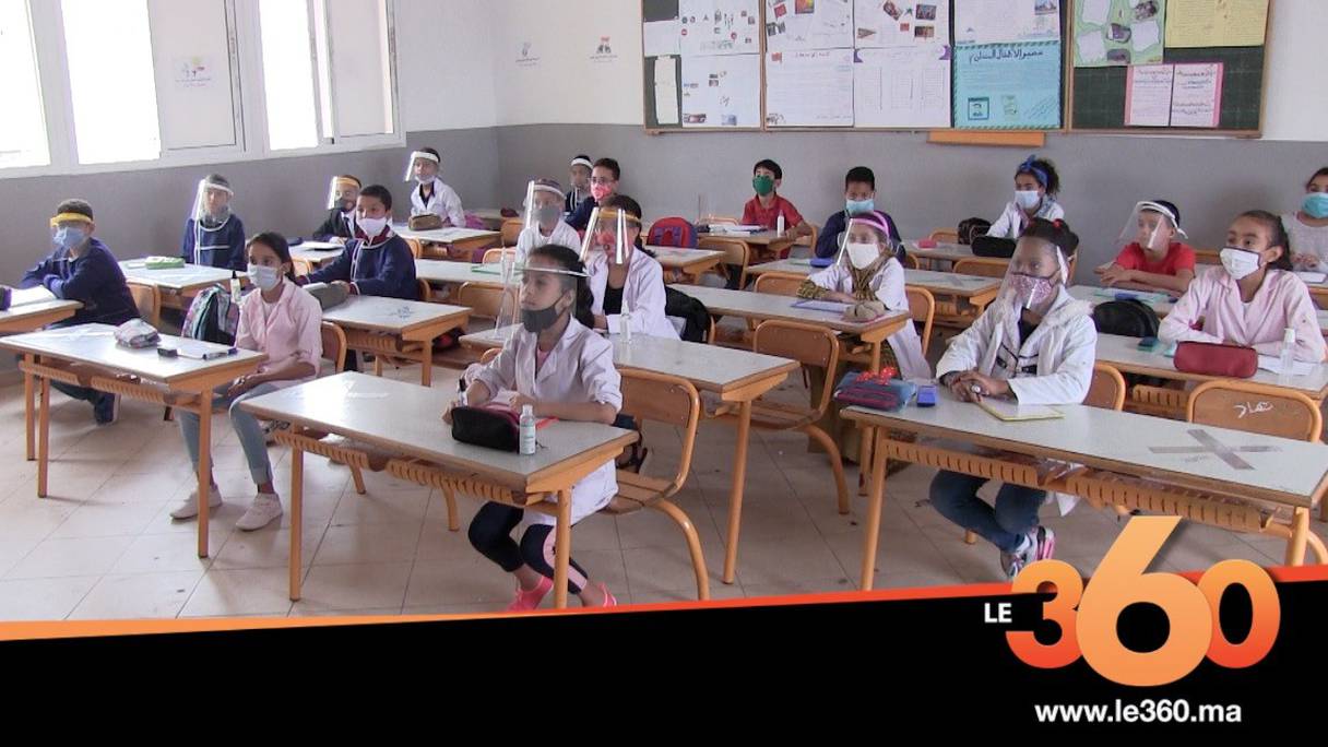 Reprise des cours en présentiel, à l’école Rahal Meskini d'Errahma. 
