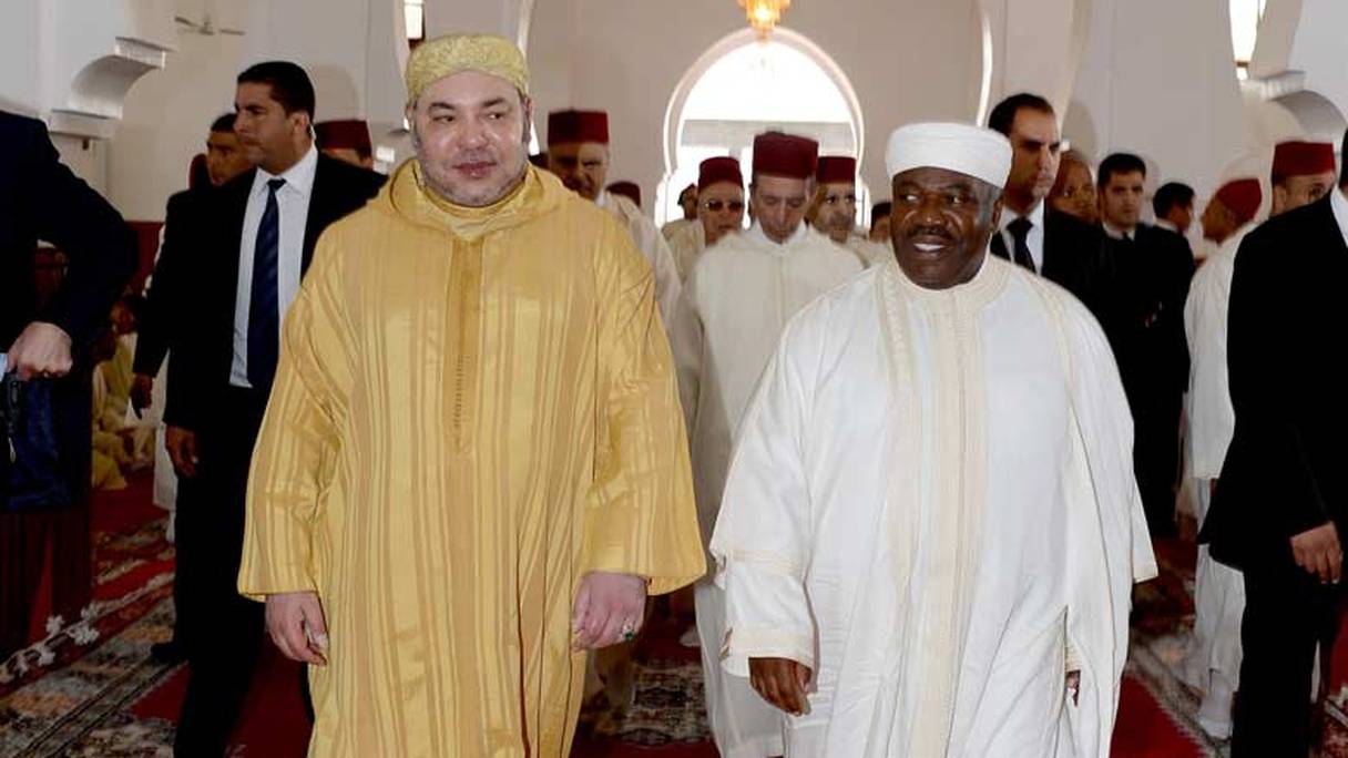 Le roi Mohammed VI et Ali Bongo, une amitié exceptionnelle. 
