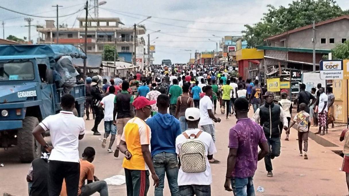 Manifestations à Daoukoro.
