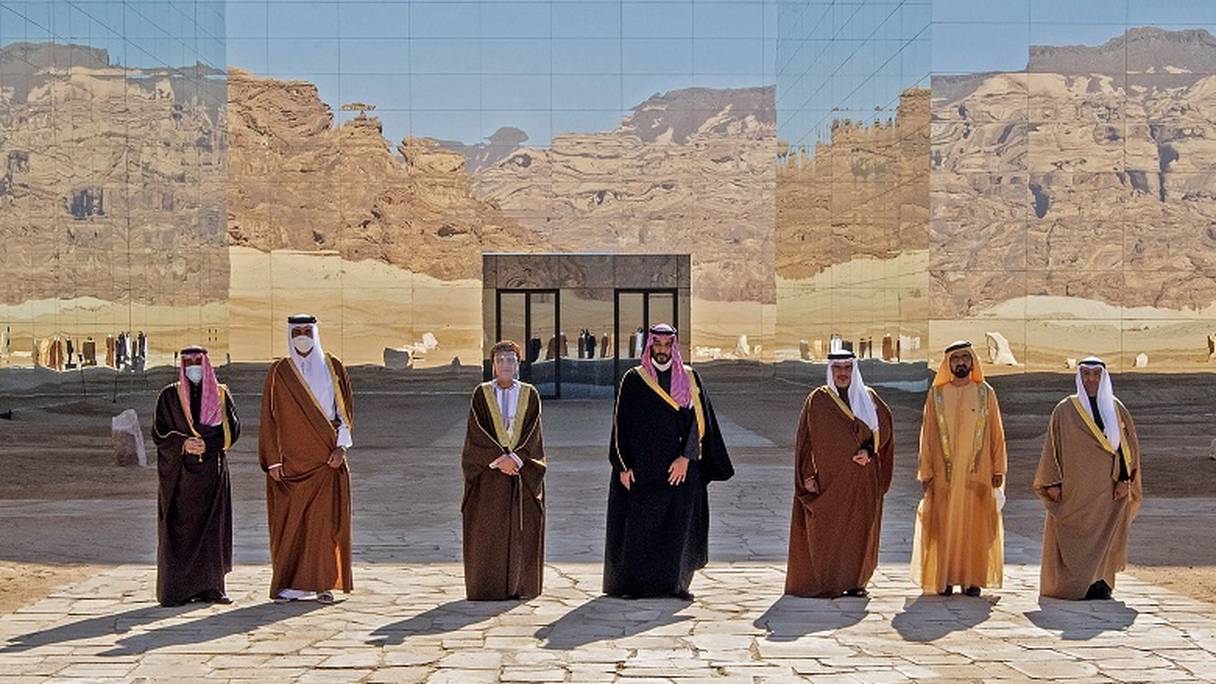 Les responsables des six pays du CCG, réunis ce mardi 5 janvier, à Al-Ula en Arabie saoudite.
