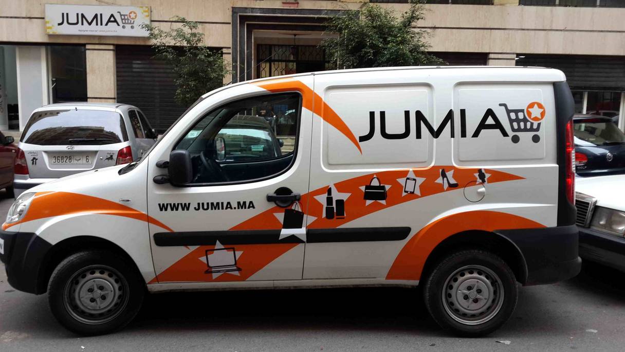 Un des véhicules de la flotte Jumia.
