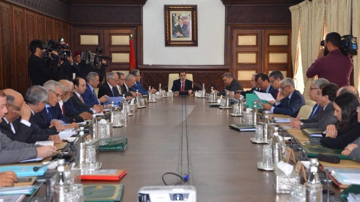 Le Conseil de gouvernement lors de sa réunion du jeudi 29 mars 2018.
