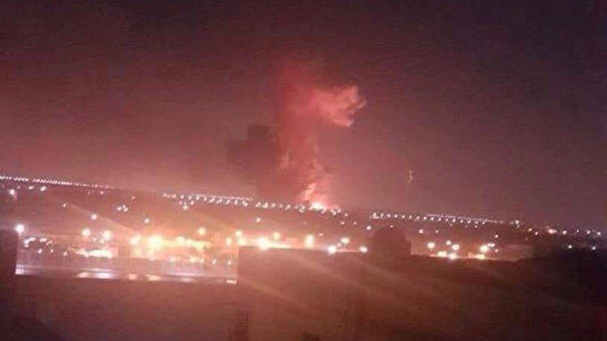 Image de l'explosion.
