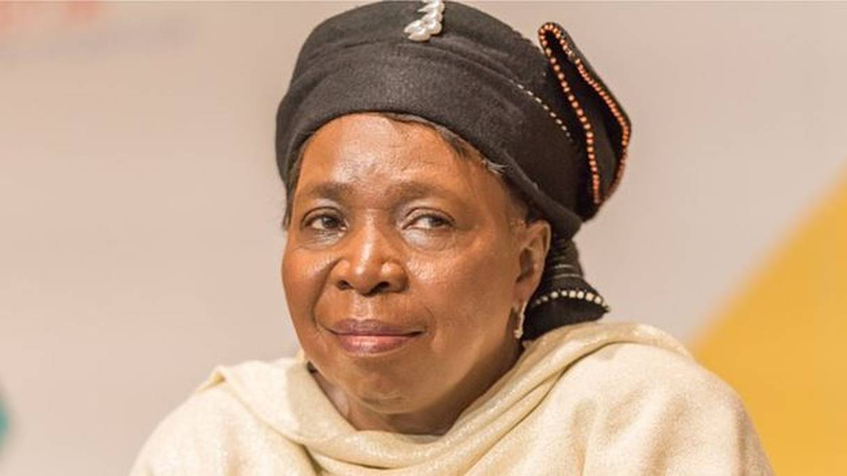 Nkosazana Dlamini Zuma, présidente sortante de la Commission de l'Union africaine.
