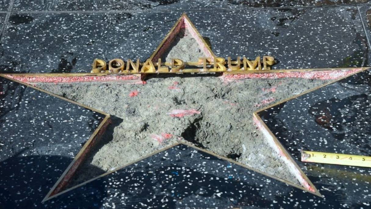 L'étoile de Donald Trump à Hollywood a été une nouvelle fois vandalisée.
