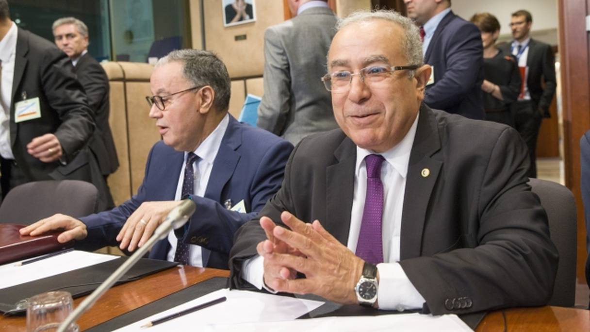 Le MAE algérien, Ramtane Lamamra, et son ambassadeur à Bruxelles, Amar Belani.

