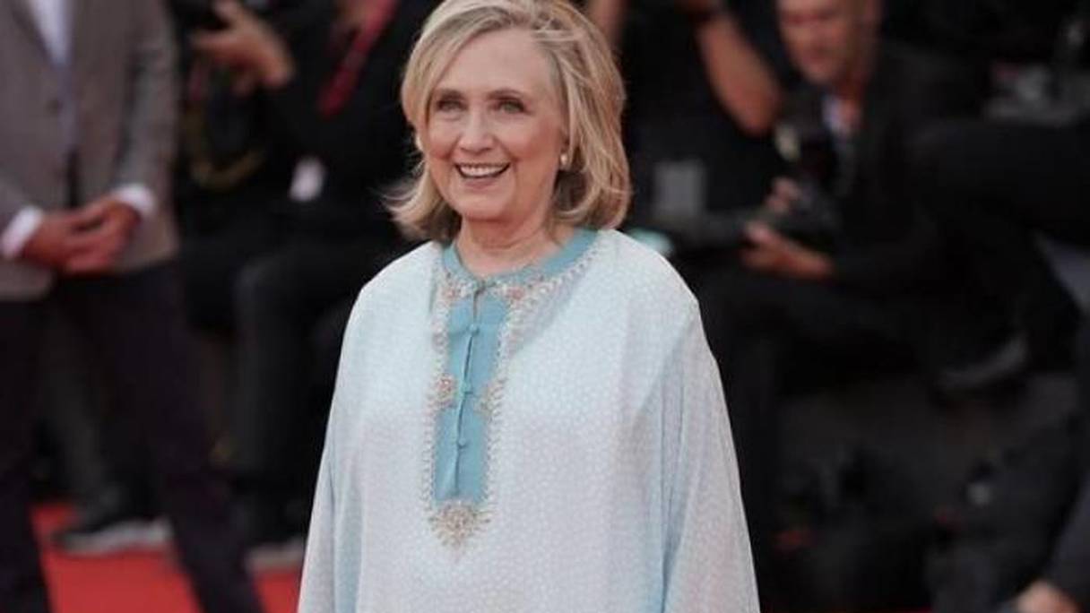 Hillary Clinton, ancienne première dame des Etats-Unis, lors de l'inauguration de la Mostra de Venise, le 31 août 2022.
