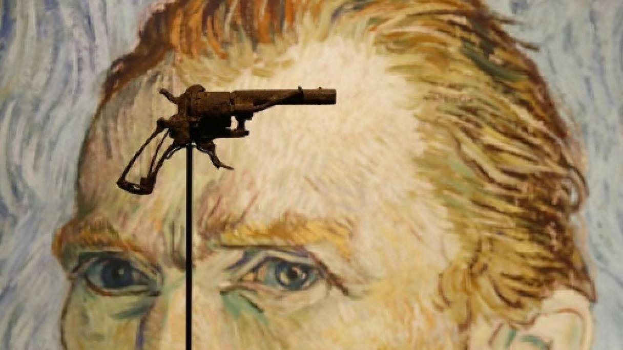 Le pistolet qui pourrait avoir été utilisé par le peintre Vincent Van Gogh pour se suicider le 27 juillet 1890.

