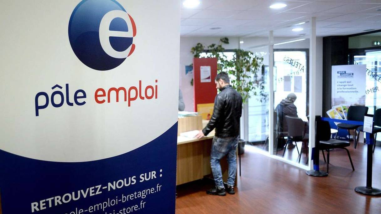 Une agence Pôle Emploi en France.
