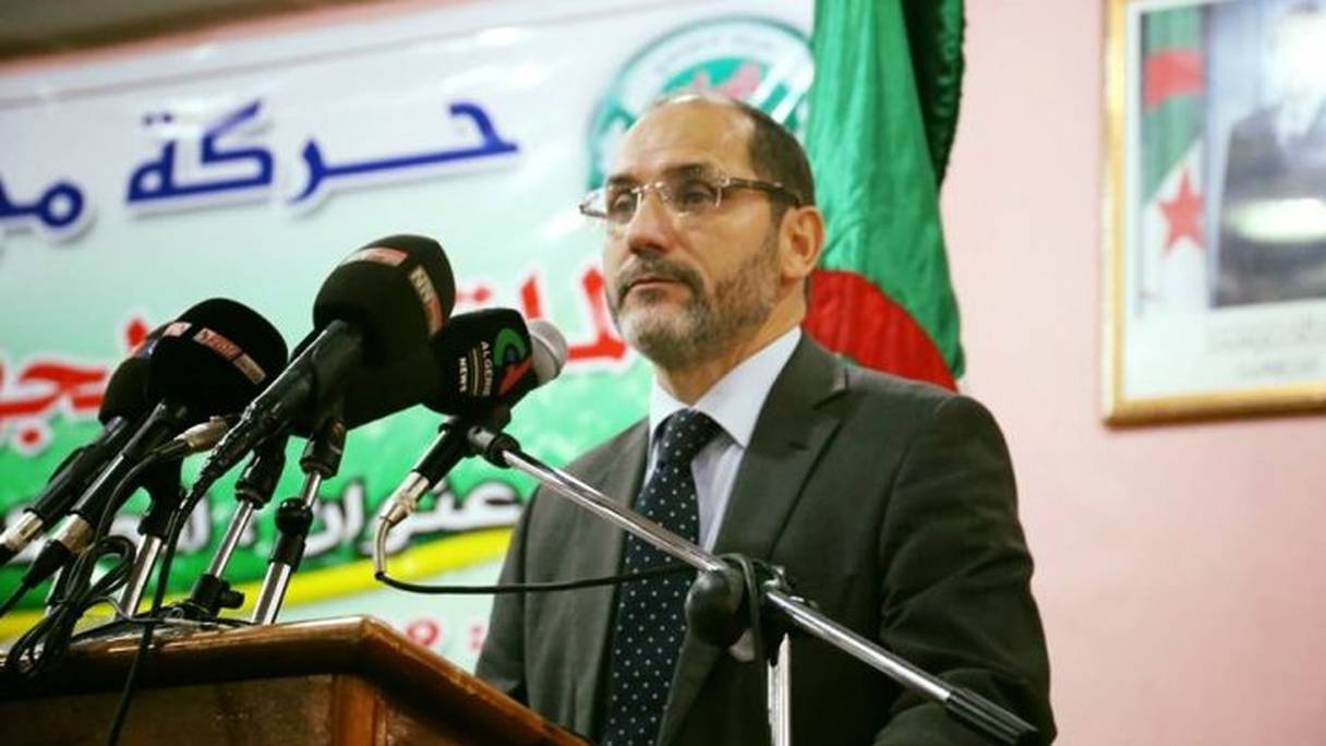 Le président du Mouvement de la société pour la paix (MSP), Abderrazak Makri.
