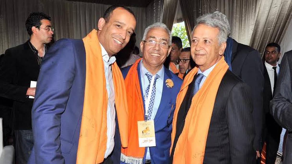 Mohamed Sajid en compagnie de Driss Radi et Anouar Zine.

