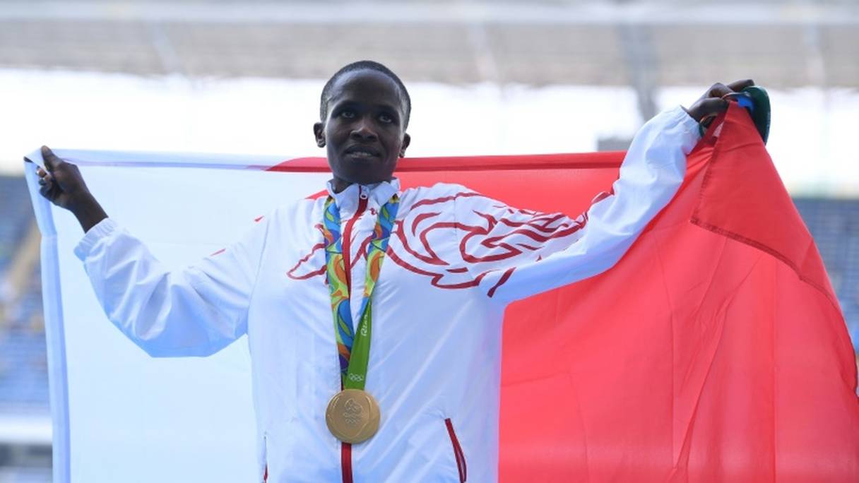 La «Bahreïnie» d’origine kenyane, Ruth Jebet, médaille d’or au 3000 mètres steeple aux JO de Rio 2016.
