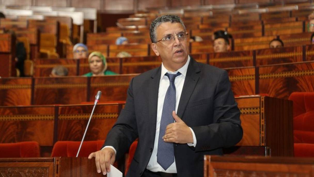 Le ministre de la justice, Abdellatif Ouahbi. 
