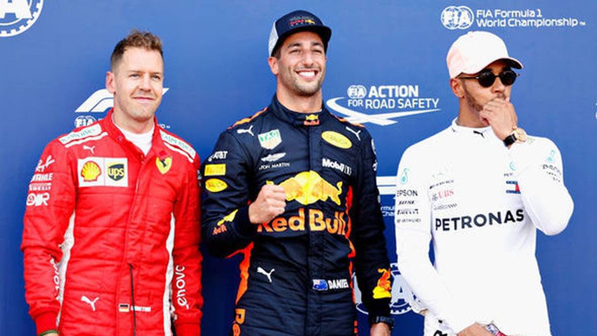 Vettel, Ricciardo et Hamilton sont les 3 pilotes de Formule 1 les mieux payés.
