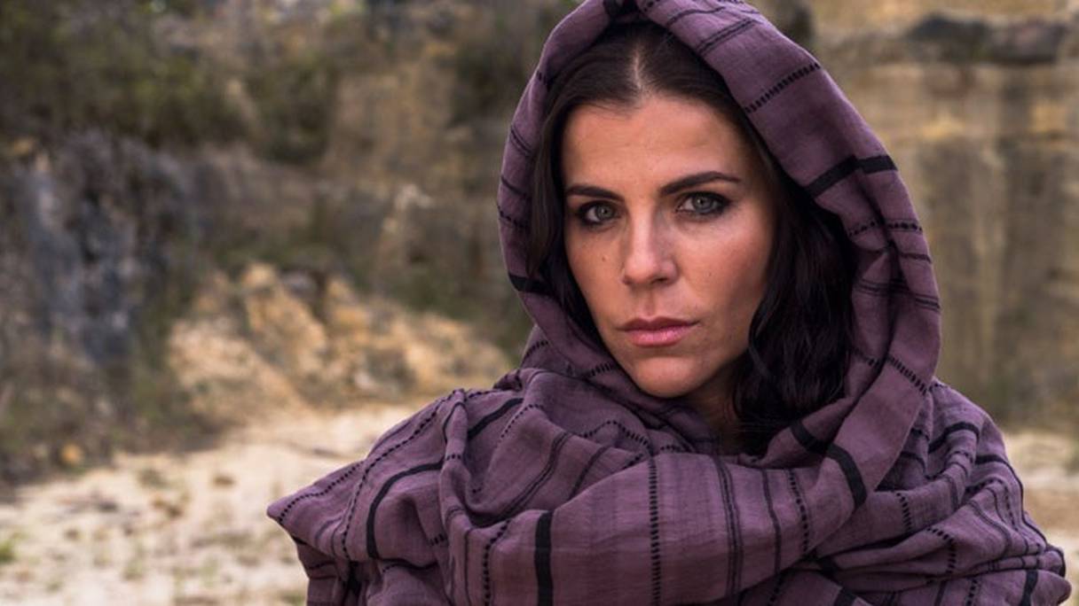 L'actrice colombienne Maria Fernanda Yepes lors d'un tournage au Maroc. 
