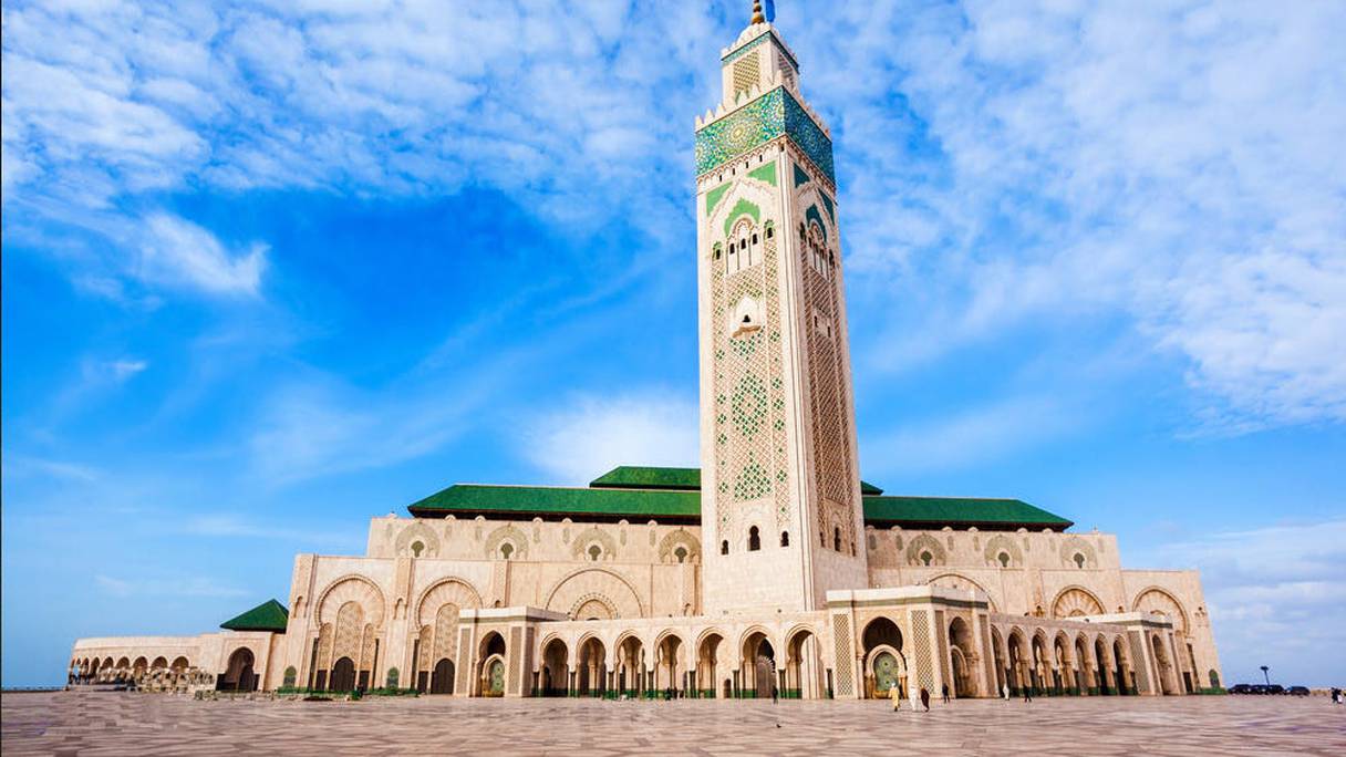 La mosquée Hassan II, Casablanca.
