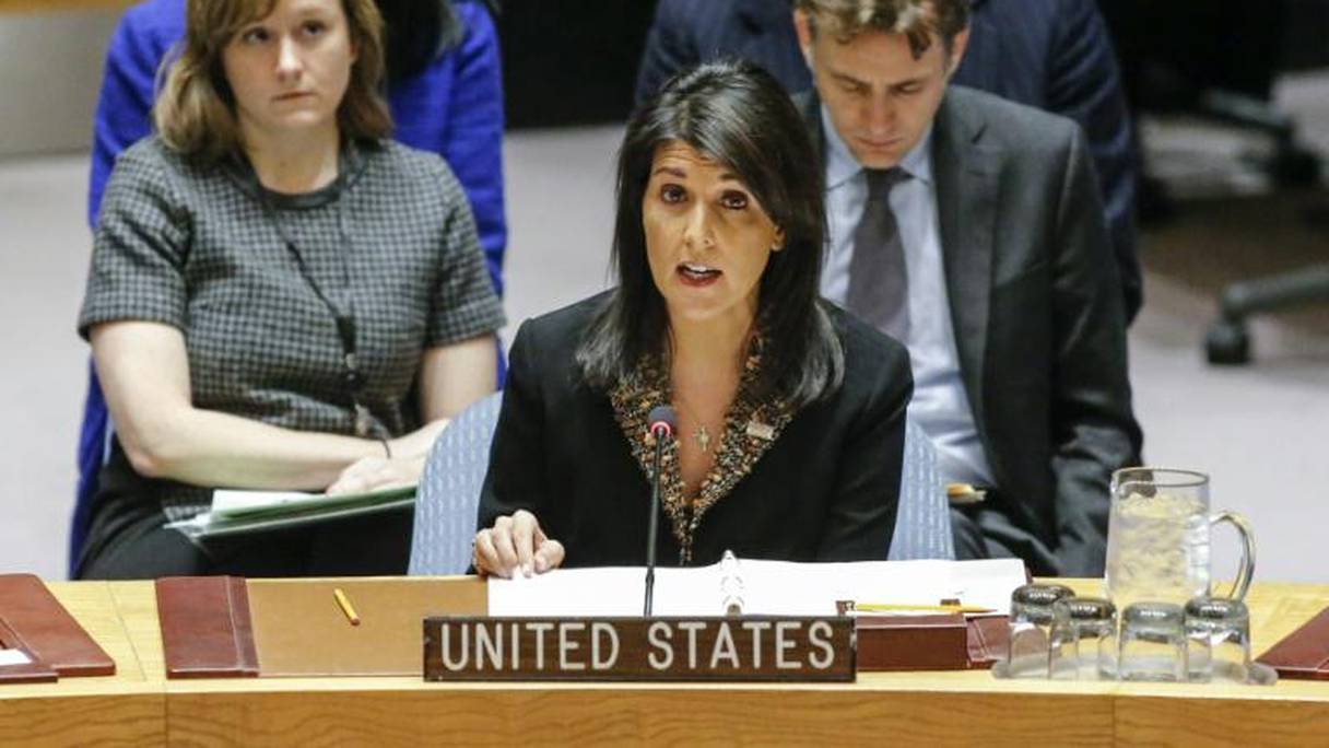 Nikki Haley, ambassadrice des Etats-Unis auprès de l'ONU.
