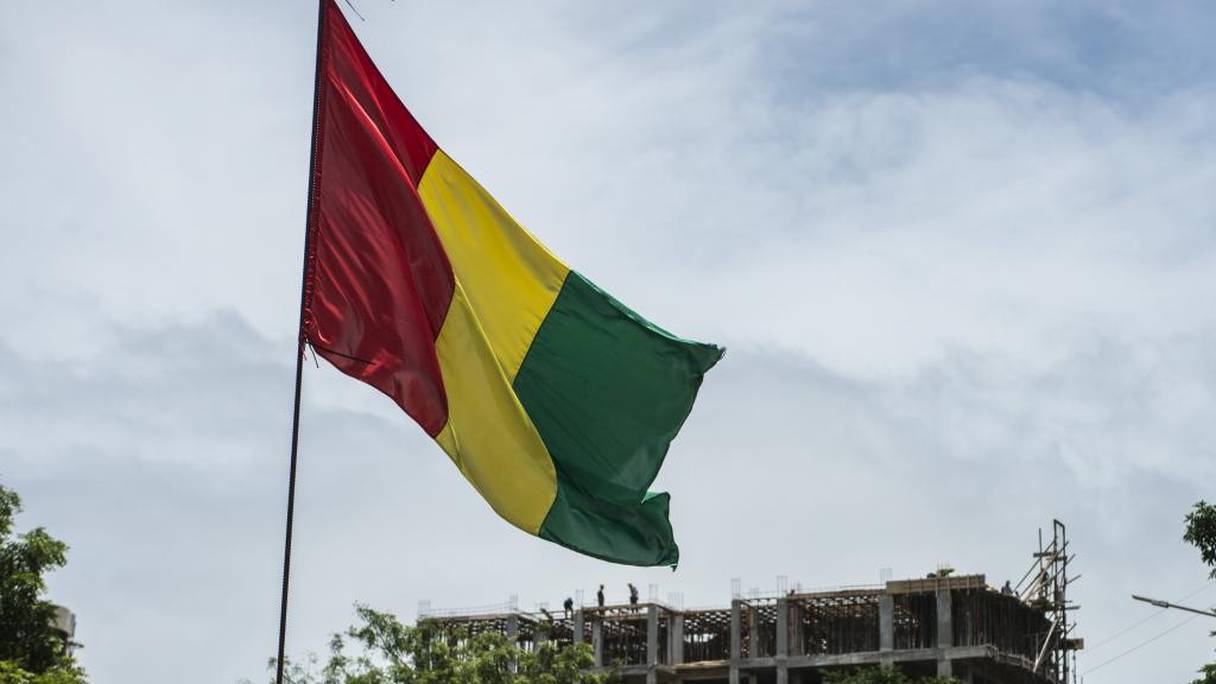 Drapeau de la République de Guinée. 
