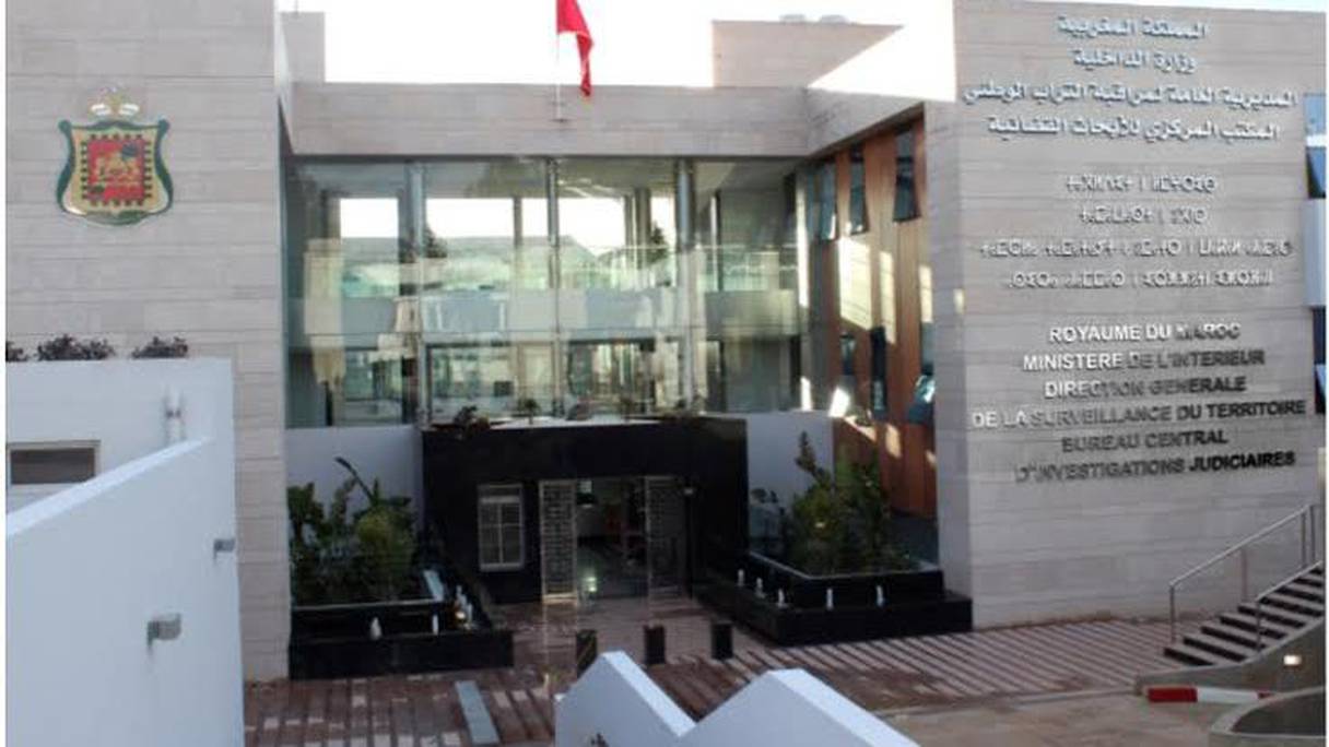 Siège du Bureau central des investigations judiciaires (BCIJ) à Salé.
