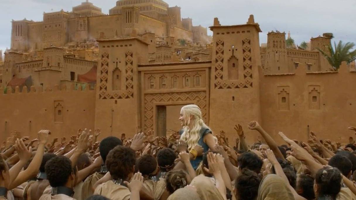 Le tournage de "Game of Thrones" à Aït Ben Haddou.

