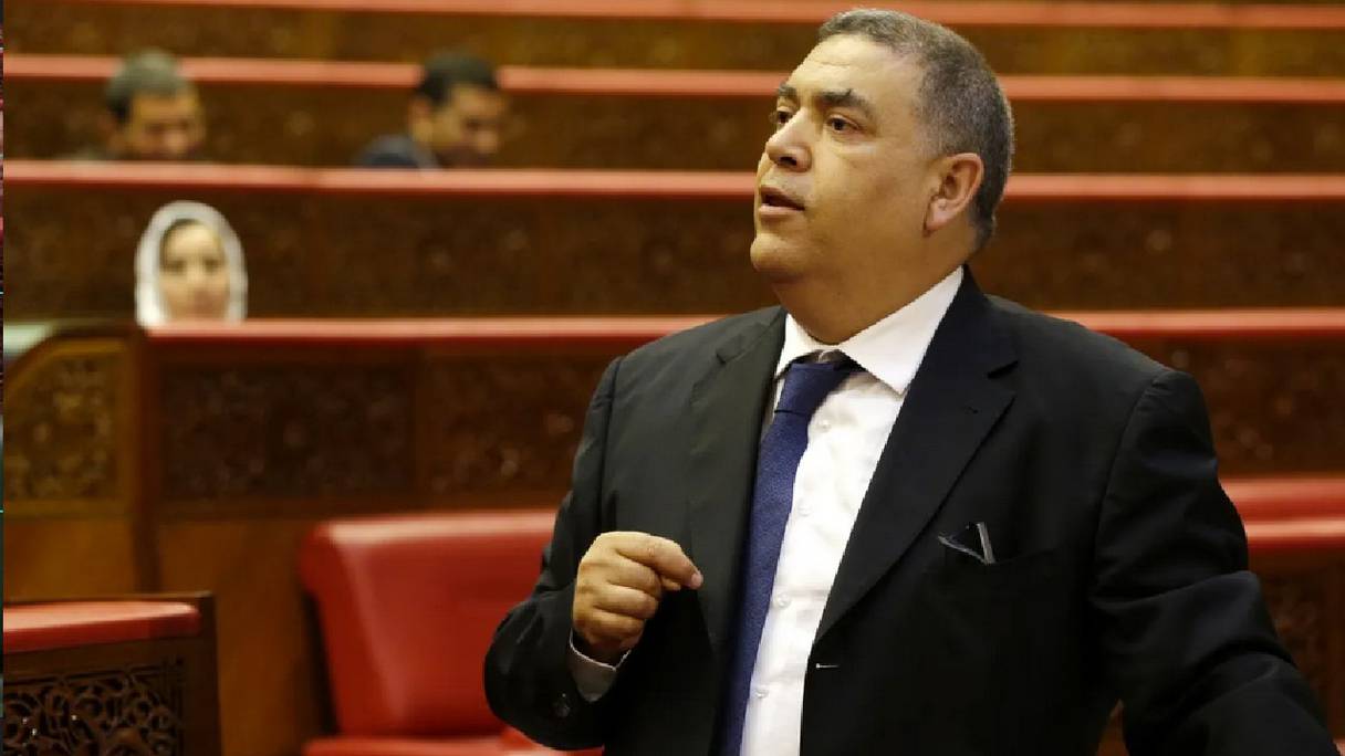 Abdelouafi Laftit, ministre de l'Intérieur, lors de la séance des questions orales à la Chambre des conseillers, mardi 6 décembre 2022.
