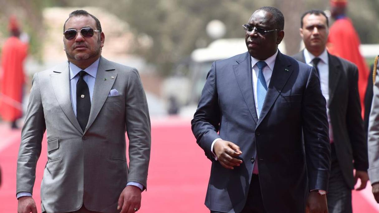 Mohammed VI et Macky Sall à Dakar, le 21 mai.
