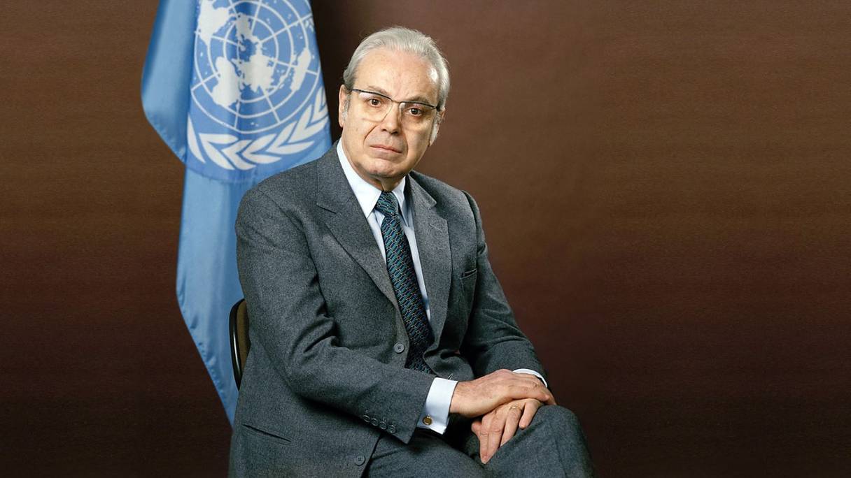 Javier Perez de Cuellar, ex-secrétaire général de l'ONU.
