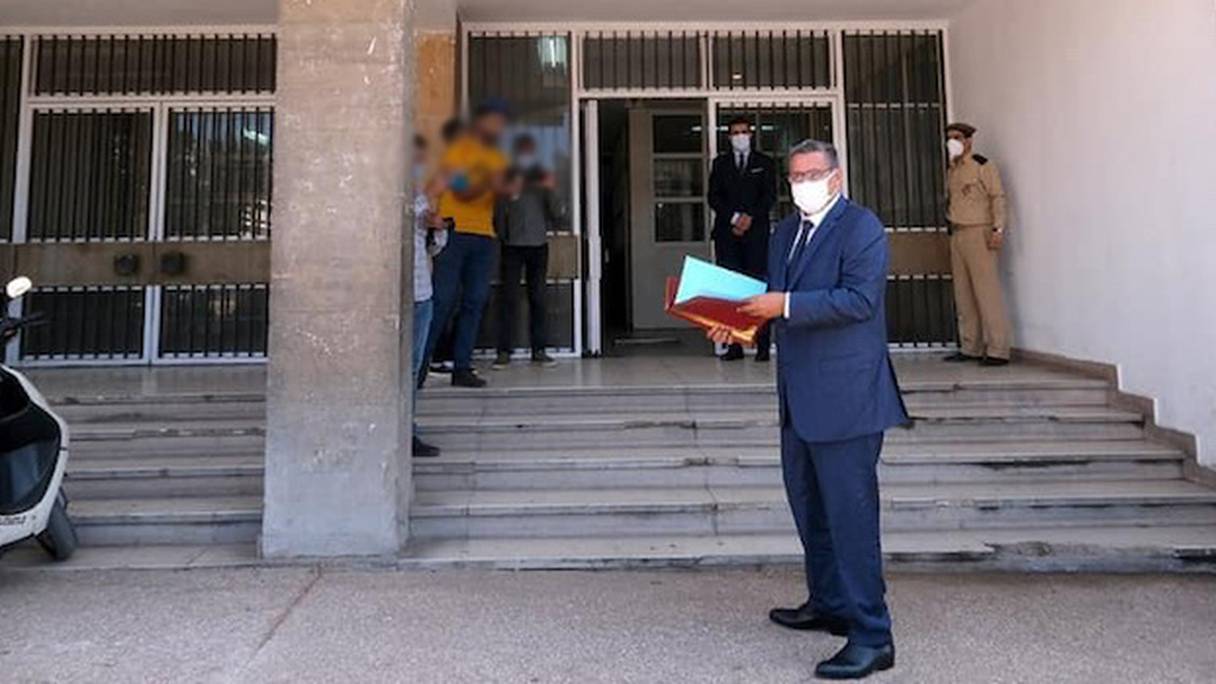 Akhannouch dépose sa candidature à la mairie d'Agadir en septembre 2021.

