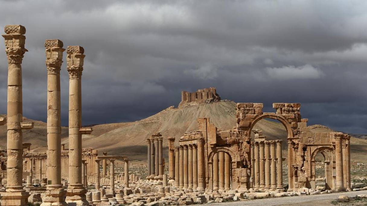 La cité antique de Palmyre fait partie des sites en péril. 
