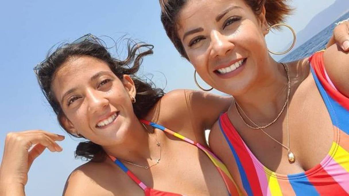 Leila Hadioui et sa fille Ines.
