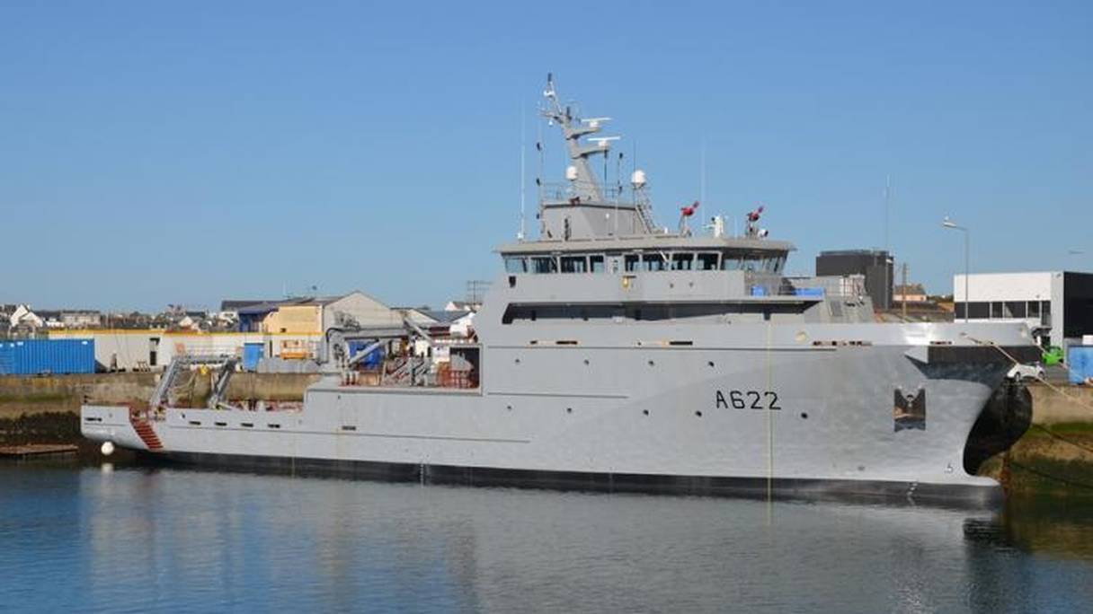 Le bateau hydro-océanographique commandé par la Marine royale.
