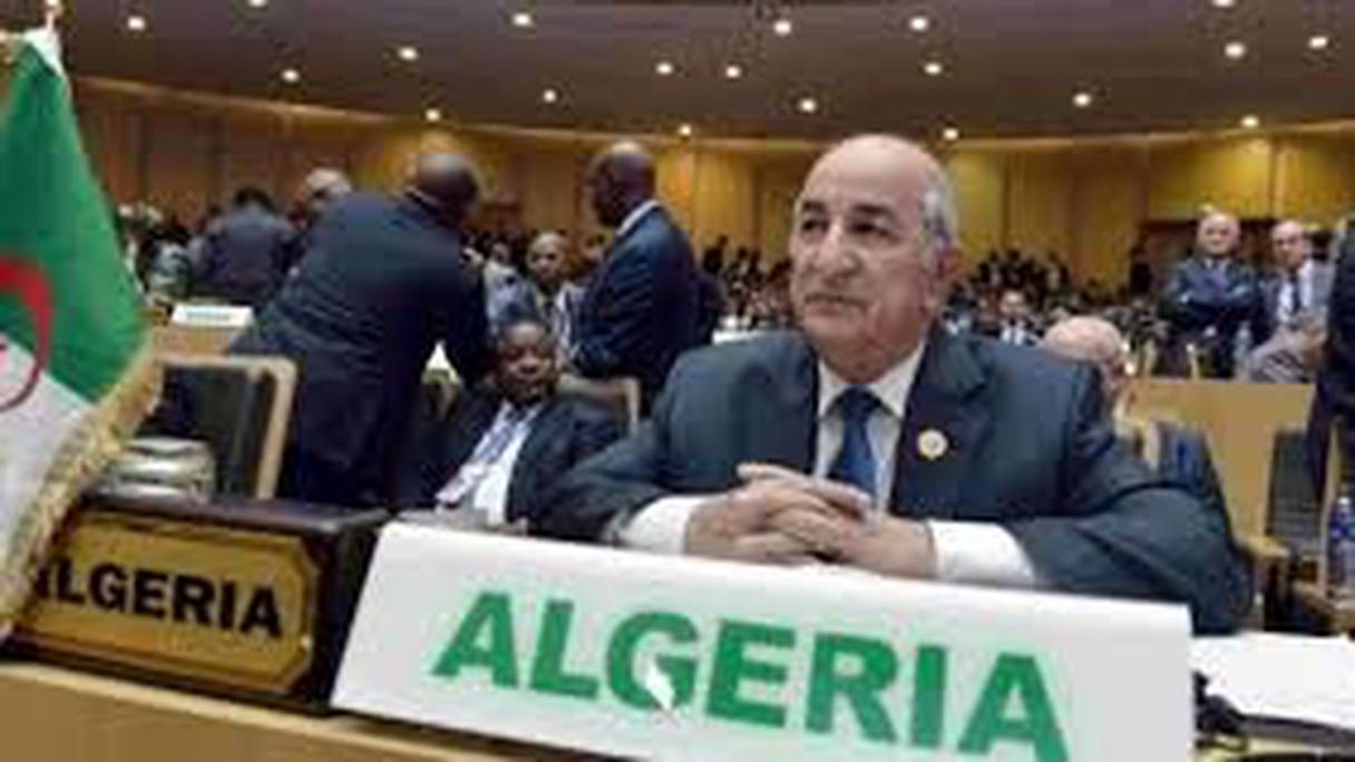 Tebboune à la 33è session ordinaire de l'assemblée des chefs d'État et de gouvernement de l'Union africaine, à Addis-Abeba. 
