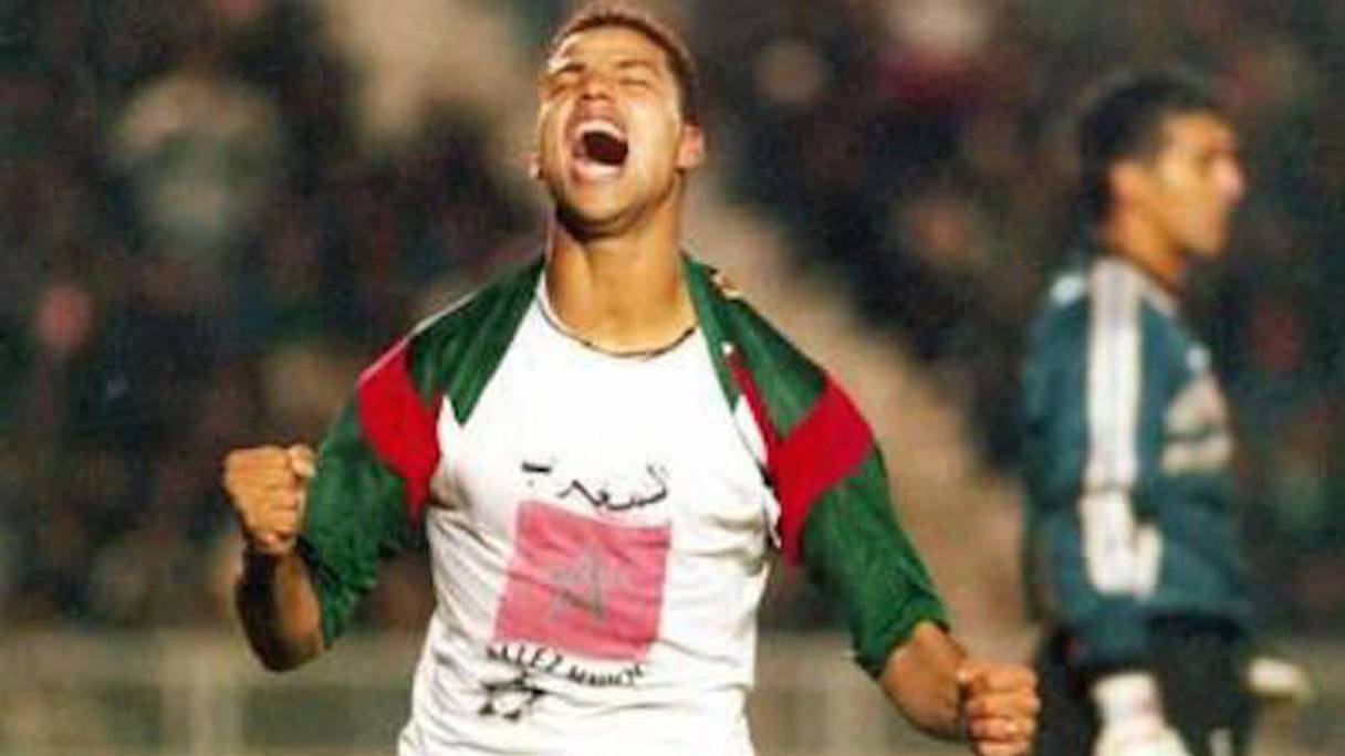 Abdejalil Hadda alias Camacho lors du Mondial-98 où il a inscrit trois buts en trois matchs.
