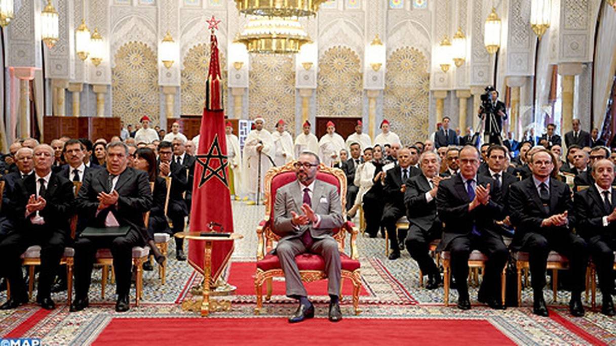 Le roi Mohammed VI, le 14 mai 2018, au Palais royal de Rabat.

