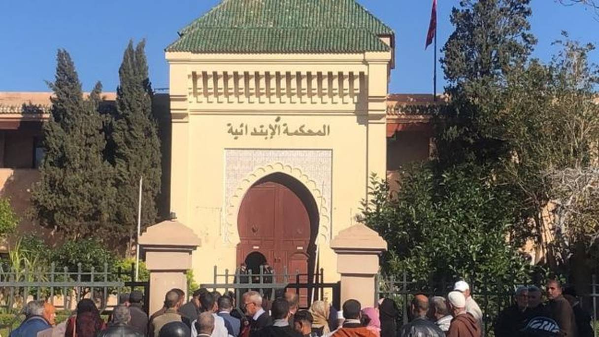 Le siège du Tribunal de première instance de Marrakech. 
