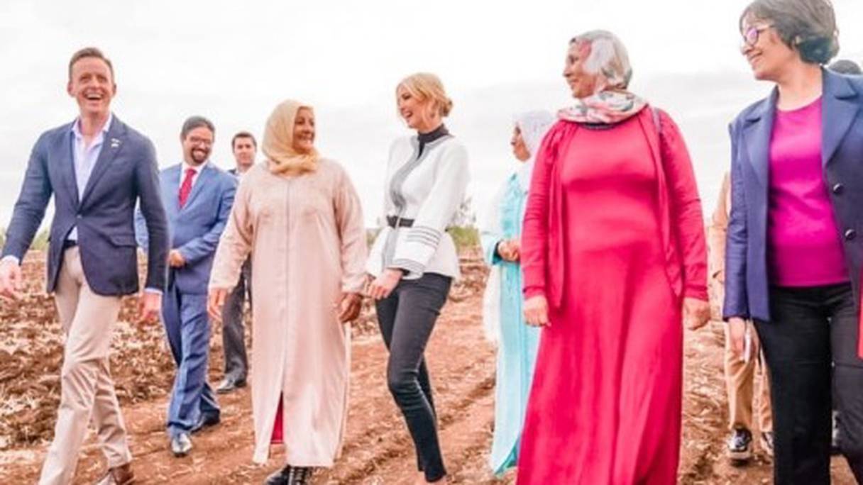 Ivanka Trump, lors de sa visite au Maroc. Ici à Sidi Kacem, le vendredi 8 novembre 2019. 
