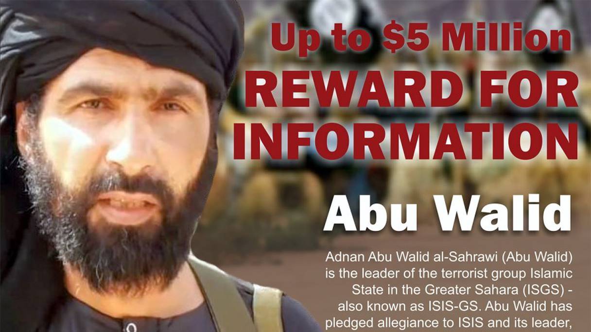 Avis de recherche émis sur Adnane Abou Walid al-Sahraoui. 
